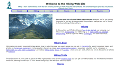 Desktop Screenshot of hikingwebsite.com